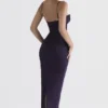Robe longue corsetée « Charmaine » Night Shade