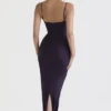 Robe longue corsetée « Charmaine » Night Shade