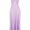 Robe longue à dos en dentelle florale Seren Orchid