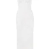 Robe longue en maille blanche Myla
