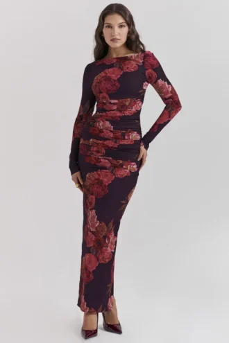 Robe longue à fleurs romantique Lanetta