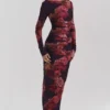 Robe longue à fleurs romantique Lanetta