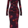 Robe longue à fleurs romantique Lanetta