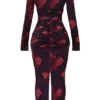 Robe longue à fleurs romantique Lanetta
