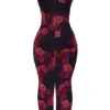 Robe longue à fleurs romantique Nalini